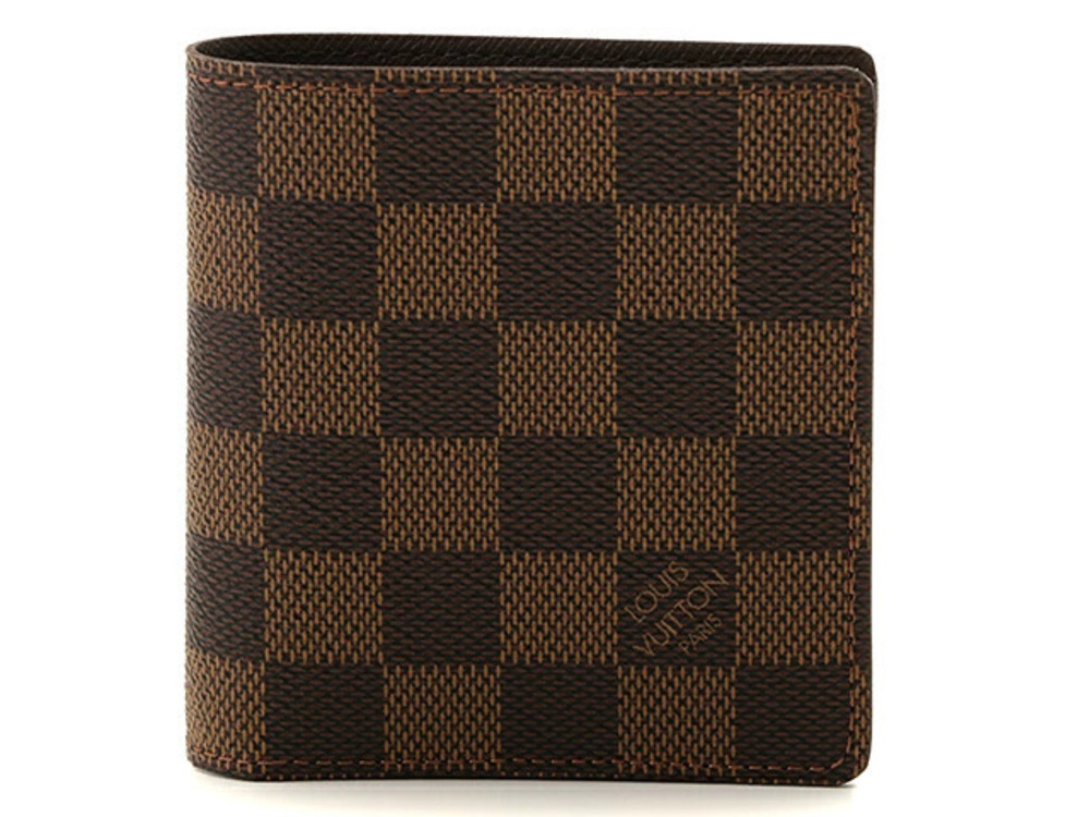 LOUIS VUITTON Bi fold Wallet Portefeuille Cartes Credit Damier around